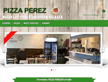 Tablet Screenshot of pizzaperez.fi